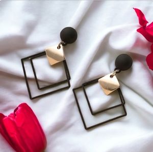 Square Drop Earrings
